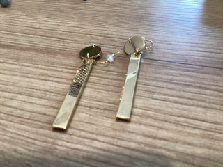 Jess Abernethy earrings gold ball drop