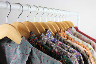 Reworked Vintage Short-Sleeve Button Up Blouse - Cropped