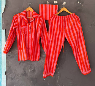 Women Summer Cotton PJ Set New Trendy Cotton Pajama Set