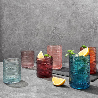 Hobnail highball glass