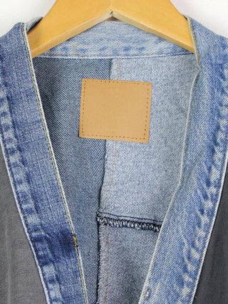 Suns out Upcycled Patchwork Denim Jacket