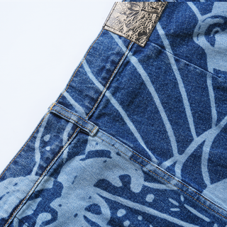 High-tide [laser-etched] jeans