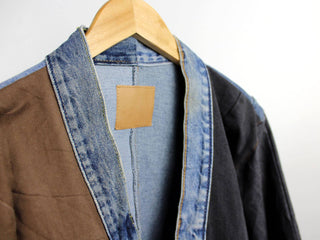 Suns out Upcycled Patchwork Denim Jacket