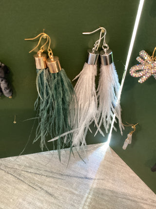 Jonathan Joseph Peters feather earrings