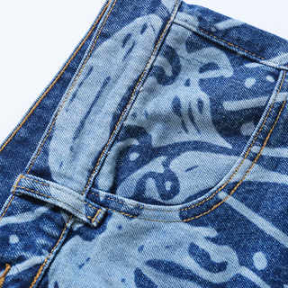 High-tide [laser-etched] jeans