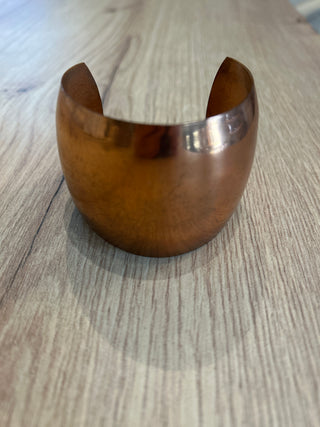 Wide copper cuff