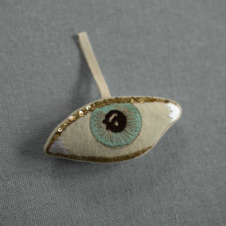 Evil Eye, Cotton & Lavender stuffed Ornament, Token