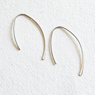 Bisjoux 18 kt gold plated hoop wire earrings