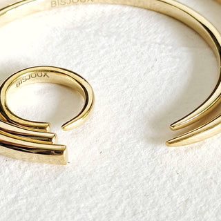 Brass simple tapered cuff  Bisjoux exclusive