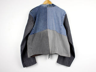 Suns out Upcycled Patchwork Denim Jacket