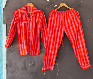 Women Summer Cotton PJ Set New Trendy Cotton Pajama Set