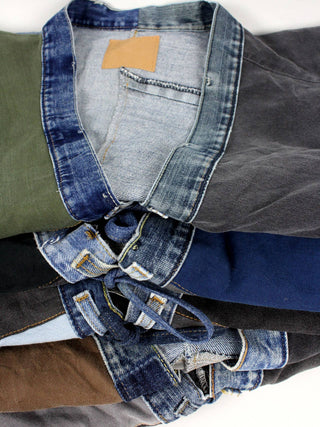 Suns out Upcycled Patchwork Denim Jacket