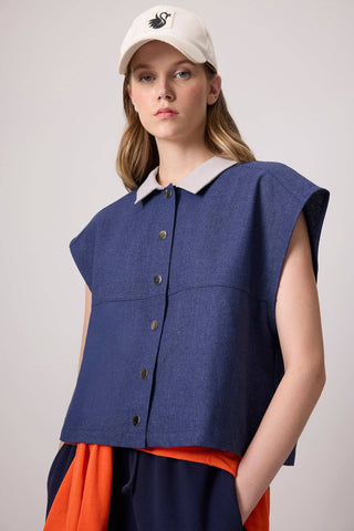 Touché OVERSIZE LINEN VEST