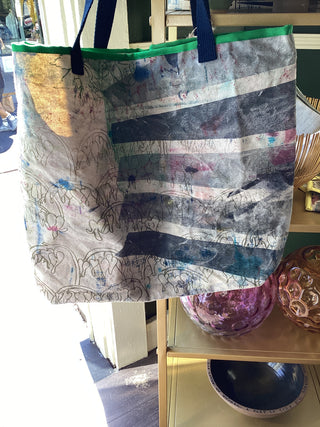Jess Abernethy One of a Kind Canvas Tote-Extra Large