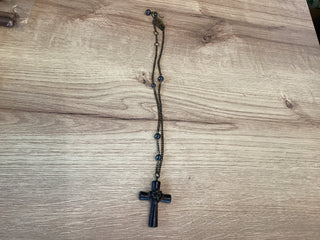 HOC necklace lion head cross