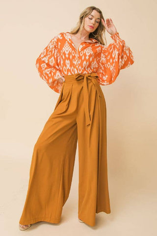 Flying tomato solid woven pant-JP5844