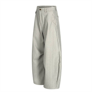 American Vintage Striped Wide-Leg Trousers for Men