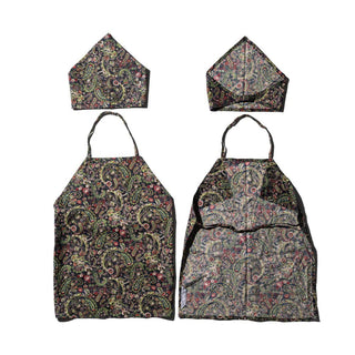 HANDPRINTED ADULT APRON /Paisley
