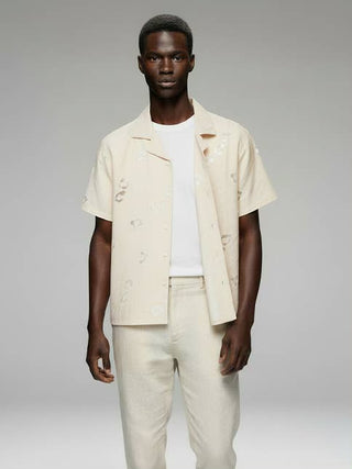 Hawks Bay crochet textured shirt