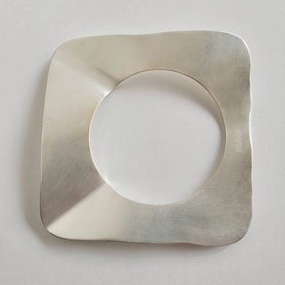 Silver square bracelet