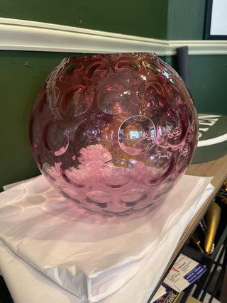 Orchid Sphere Glass Hurricane