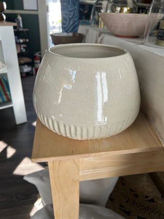 Owen Wolfertz- Large Cream Planter/ Vase