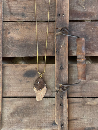 Gilded Driftwood Necklace