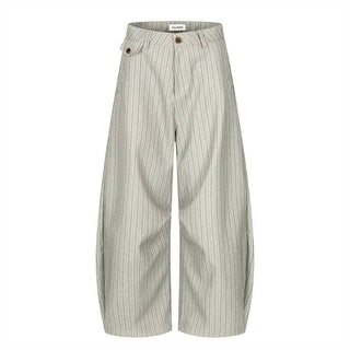 American Vintage Striped Wide-Leg Trousers for Men