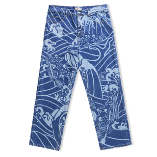 High-tide [laser-etched] jeans