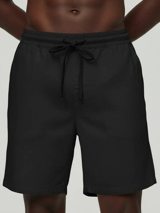 HB-10-77 (Men's Linen blend Short (BLACK)
