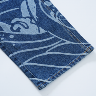High-tide [laser-etched] jeans