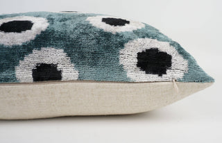 HANDMADE- IKAT SILK/VELVET PILLOWCASE 20"x20"
