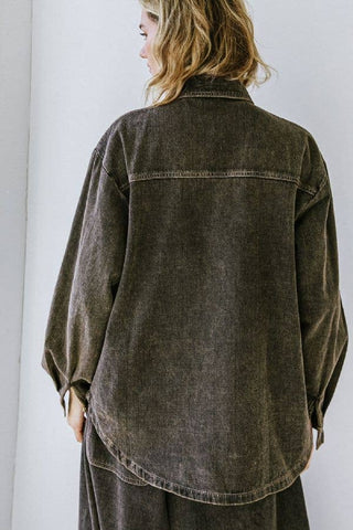 Freemarket overdyed denim top - FT1069