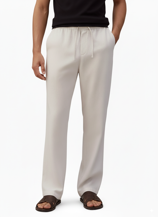 Hawks Bay Men's Linen blend pant (Natural)