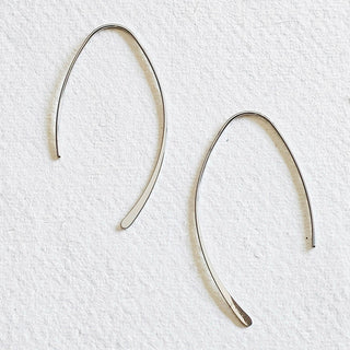 Bisjoux 18 kt gold plated hoop wire earrings