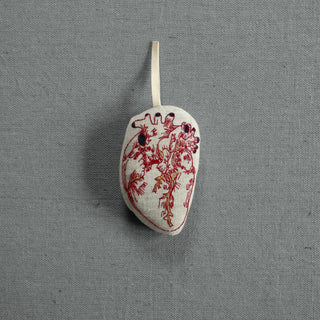 Anatomical Heart - Cotton & Lavender filled Ornament