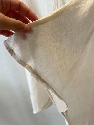 Sheer Trend Batwing Sleeves Loose Lace-Up See-Through Solid Color Stand Collar Shirts Tops